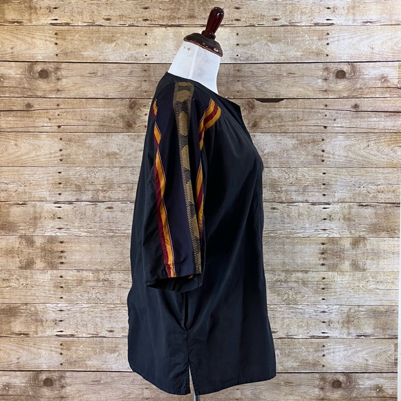 African Village One Size Black Top - Picture 4 of 7